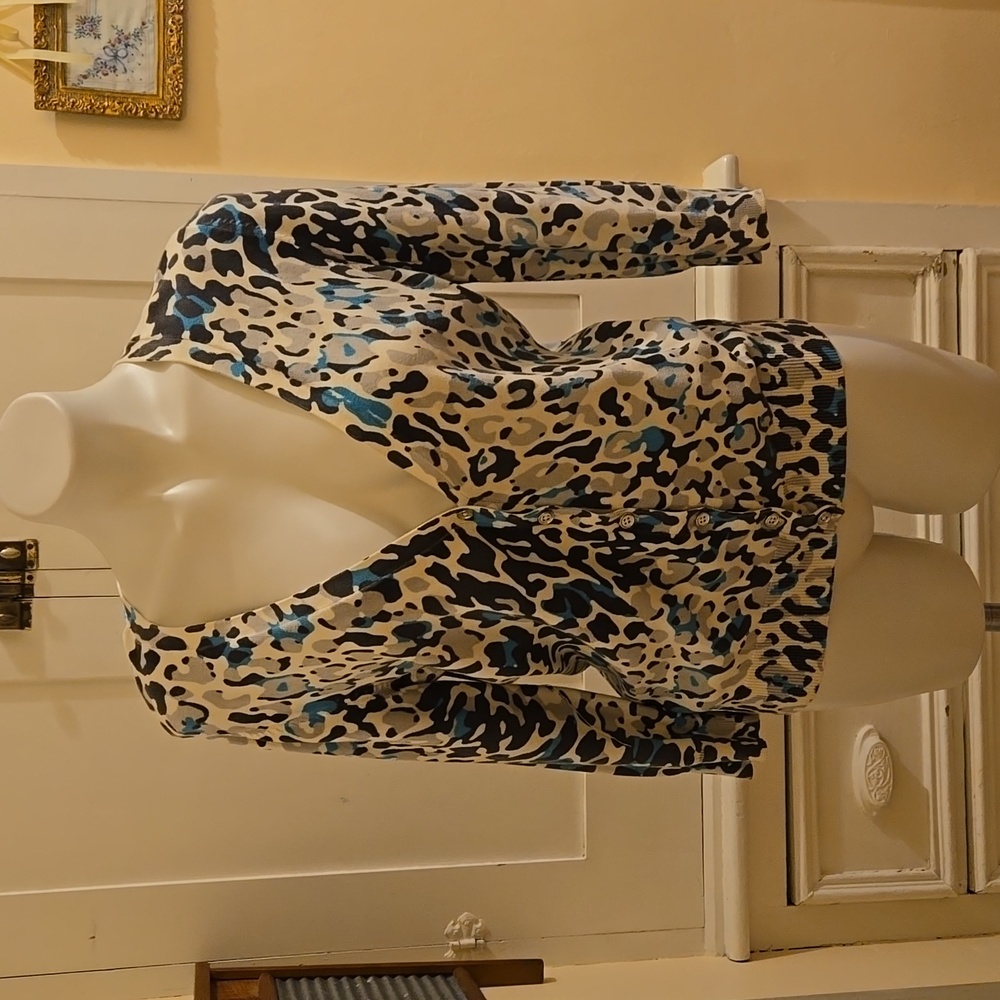 New York and Co printed cardigan Sz L